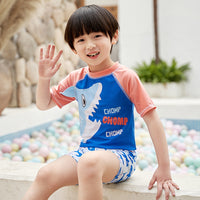 Load image into Gallery viewer, 3 Pieces Set Baby Kid Boys Letters Animals Print Tops And Shorts And Hats Wholesale 220606104
