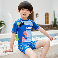 Load image into Gallery viewer, 3 Pieces Set Baby Kid Boys Letters Animals Print Tops And Shorts And Hats Wholesale 220606104
