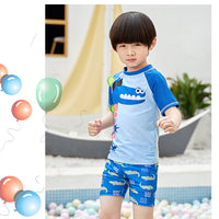 Load image into Gallery viewer, 3 Pieces Set Baby Kid Boys Letters Animals Print Tops And Shorts And Hats Wholesale 220606104

