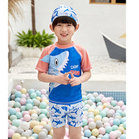 Load image into Gallery viewer, 3 Pieces Set Baby Kid Boys Letters Animals Print Tops And Shorts And Hats Wholesale 220606104
