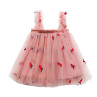 Load image into Gallery viewer, Baby Kid Girls Flower Fruit Embroidered Print Dresses Wholesale 220606107
