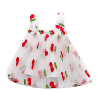 Load image into Gallery viewer, Baby Kid Girls Flower Fruit Embroidered Print Dresses Wholesale 220606107
