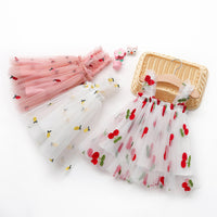 Load image into Gallery viewer, Baby Kid Girls Flower Fruit Embroidered Print Dresses Wholesale 220606107

