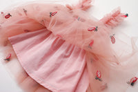 Load image into Gallery viewer, Baby Kid Girls Flower Fruit Embroidered Print Dresses Wholesale 220606107
