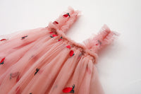 Load image into Gallery viewer, Baby Kid Girls Flower Fruit Embroidered Print Dresses Wholesale 220606107
