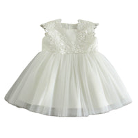 Load image into Gallery viewer, Baby Girls Solid Color Flower Dresses Wholesale 220606130
