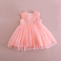 Load image into Gallery viewer, Baby Girls Solid Color Flower Dresses Wholesale 220606130
