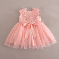 Load image into Gallery viewer, Baby Girls Solid Color Flower Dresses Wholesale 220606130
