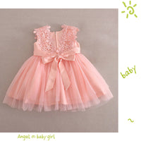 Load image into Gallery viewer, Baby Girls Solid Color Flower Dresses Wholesale 220606130
