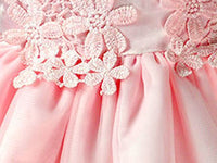 Load image into Gallery viewer, Baby Girls Solid Color Flower Dresses Wholesale 220606130
