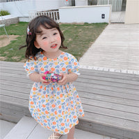 Load image into Gallery viewer, Baby Kid Girls Flower Print Dresses Wholesale 220606136
