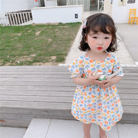 Load image into Gallery viewer, Baby Kid Girls Flower Print Dresses Wholesale 220606136
