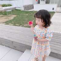 Load image into Gallery viewer, Baby Kid Girls Flower Print Dresses Wholesale 220606136
