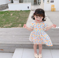 Load image into Gallery viewer, Baby Kid Girls Flower Print Dresses Wholesale 220606136
