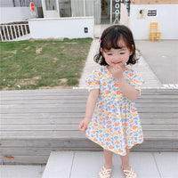 Load image into Gallery viewer, Baby Kid Girls Flower Print Dresses Wholesale 220606136
