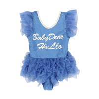 Load image into Gallery viewer, Baby Kid Girls Letters Beach Rompers Swimwears Wholesale 220606144
