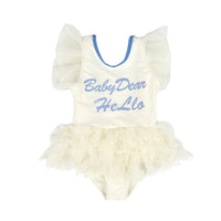 Load image into Gallery viewer, Baby Kid Girls Letters Beach Rompers Swimwears Wholesale 220606144
