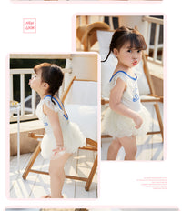 Load image into Gallery viewer, Baby Kid Girls Letters Beach Rompers Swimwears Wholesale 220606144
