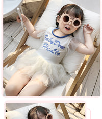 Load image into Gallery viewer, Baby Kid Girls Letters Beach Rompers Swimwears Wholesale 220606144
