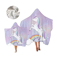 Load image into Gallery viewer, Unisex Letters Rainbow Cartoon Star Unicorn Print Beach Accessories Blankets Wholesale 220606166
