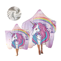 Load image into Gallery viewer, Unisex Letters Rainbow Cartoon Star Unicorn Print Beach Accessories Blankets Wholesale 220606166
