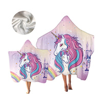Load image into Gallery viewer, Unisex Letters Rainbow Cartoon Star Unicorn Print Beach Accessories Blankets Wholesale 220606166
