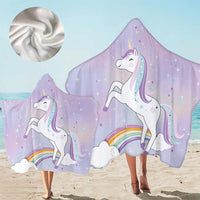 Load image into Gallery viewer, Unisex Letters Rainbow Cartoon Star Unicorn Print Beach Accessories Blankets Wholesale 220606166
