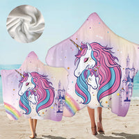 Load image into Gallery viewer, Unisex Letters Rainbow Cartoon Star Unicorn Print Beach Accessories Blankets Wholesale 220606166
