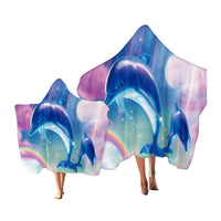 Load image into Gallery viewer, Unisex Rainbow Animals Cartoon Print Beach Accessories Blankets Wholesale 220606167
