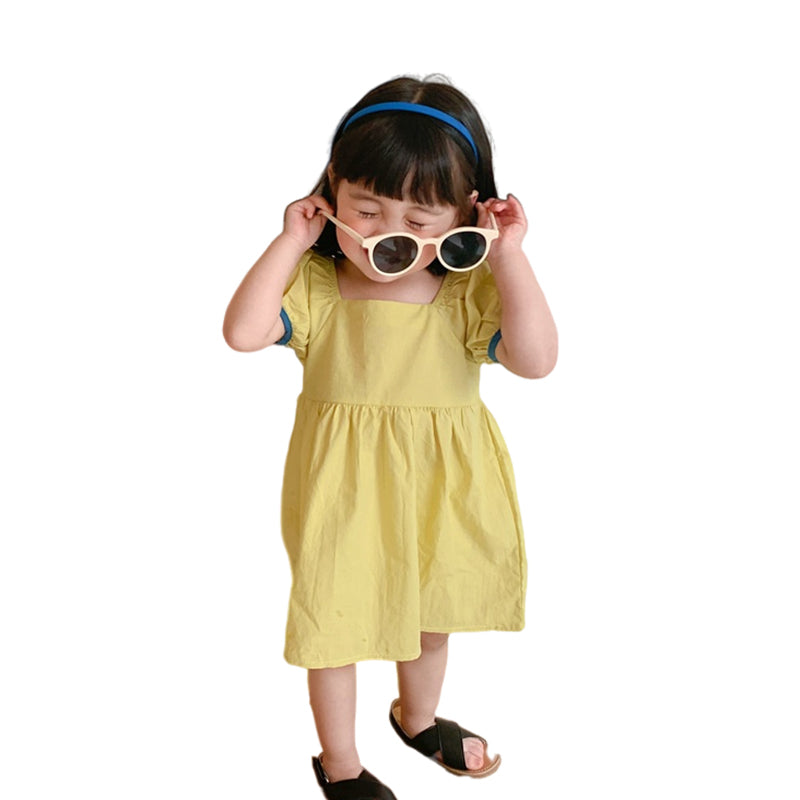 Baby Kid Girls Flower Bow Print Dresses Wholesale 220606171