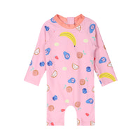 Load image into Gallery viewer, Baby Kid Girls Fruit Print Beach Jumpsuits Swimwears Wholesale 220606172

