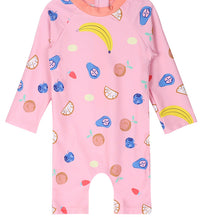 Load image into Gallery viewer, Baby Kid Girls Fruit Print Beach Jumpsuits Swimwears Wholesale 220606172
