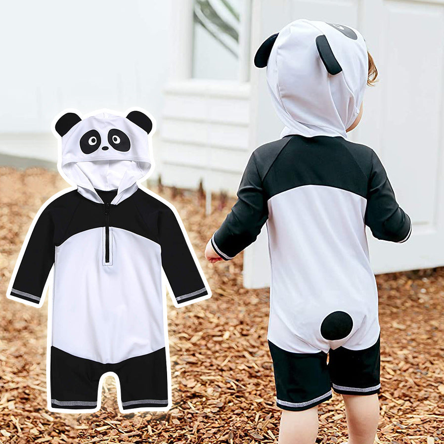 Baby Kid Unisex Animals Cartoon Beach Rompers Swimwears Wholesale 220606192