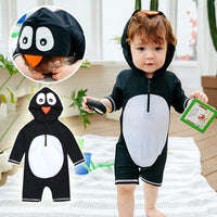 Load image into Gallery viewer, Baby Kid Boys Animals Cartoon Print Beach Rompers Swimwears Wholesale 220606202
