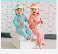 Load image into Gallery viewer, Baby Kid Unisex Color-blocking Beach Jumpsuits Swimwears Wholesale 220606211
