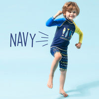 Load image into Gallery viewer, 3 Pieces Set Kid Boys Beach Animals Cartoon Print Tops And Shorts And Hats Swimwears Wholesale 22060625
