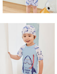 Load image into Gallery viewer, Kid Boys Letters Animals Print Beach Swimwears Wholesale 220606285
