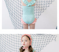 Load image into Gallery viewer, Kid Girls Animals Cartoon Print Beach Rompers Swimwears And Hats Wholesale 22060633
