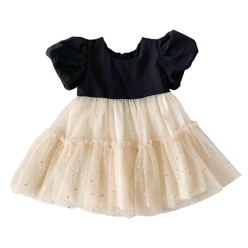 Baby Kid Girls Color-blocking Lace Dresses Wholesale 220606337