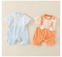 Load image into Gallery viewer, Baby Unisex Checked Animals Jumpsuits Wholesale 220606345
