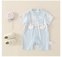 Load image into Gallery viewer, Baby Unisex Checked Animals Jumpsuits Wholesale 220606345
