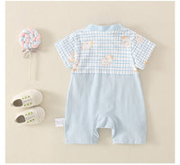 Load image into Gallery viewer, Baby Unisex Checked Animals Jumpsuits Wholesale 220606345
