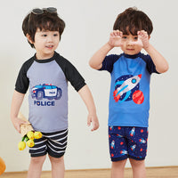 Load image into Gallery viewer, Baby Kid Boys Striped Car Cartoon Print Beach Swimwears Wholesale 220606356
