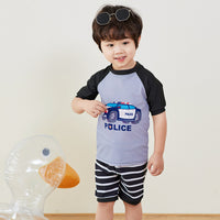 Load image into Gallery viewer, Baby Kid Boys Striped Car Cartoon Print Beach Swimwears Wholesale 220606356
