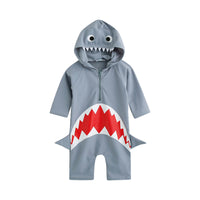 Load image into Gallery viewer, Baby Kid Unisex Animals Cartoon Print Beach Rompers Swimwears Wholesale 22060636
