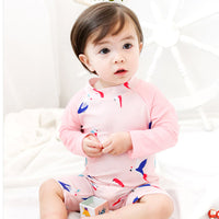 Load image into Gallery viewer, Baby Kid Girls Color-blocking Animals Print Beach Rompers Swimwears Wholesale 22060646
