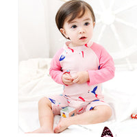 Load image into Gallery viewer, Baby Kid Girls Color-blocking Animals Print Beach Rompers Swimwears Wholesale 22060646
