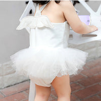 Load image into Gallery viewer, Baby Kid Girls Solid Color Lace Beach Rompers Swimwears Wholesale 22060650
