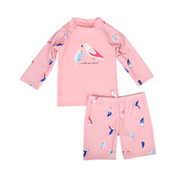 Load image into Gallery viewer, 2 Pieces Set Baby Kid Girls Beach Animals Cartoon Print Tops And Shorts Wholesale 22060652
