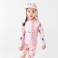 Load image into Gallery viewer, 2 Pieces Set Baby Kid Girls Beach Animals Cartoon Print Tops And Shorts Wholesale 22060652
